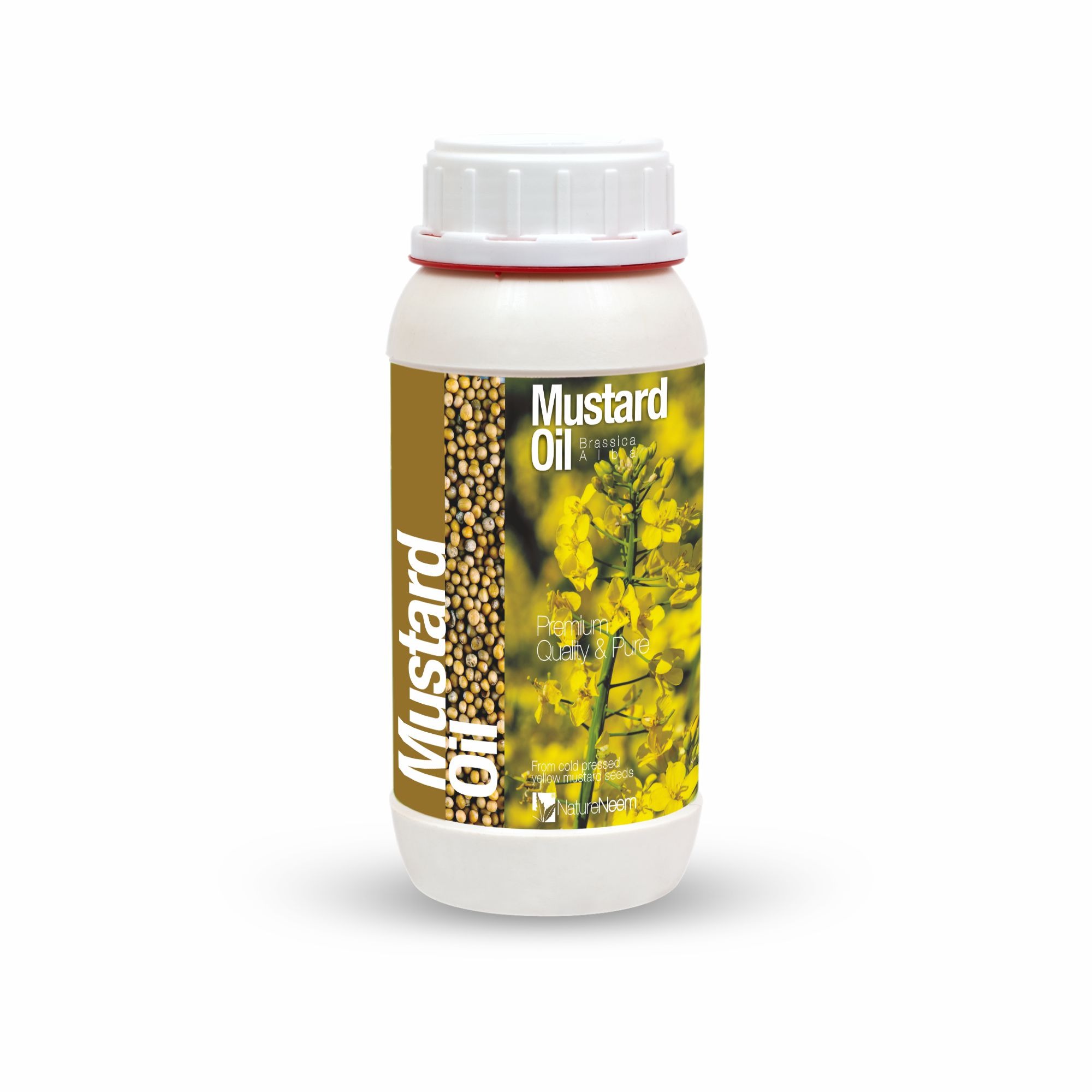 Aceite de mostaza Nature Neem (Brassica Alba) Aceite de semillas de mostaza Nature Neem India