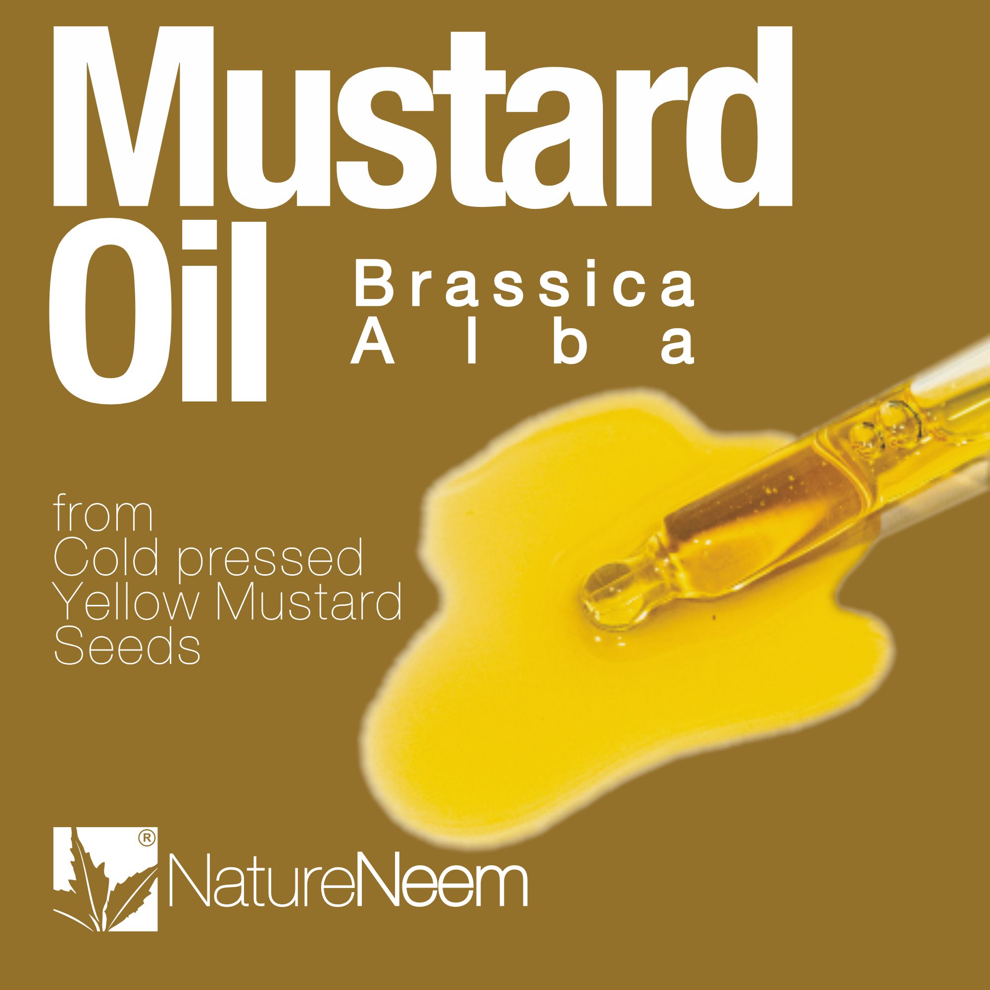 Brassica Alba de la Naturaleza Aceite de Neem de Semillas de Mostaza Amarilla